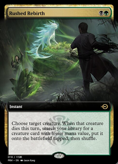 Magic the Gathering Card - Rushed Rebirth - MTG Circle