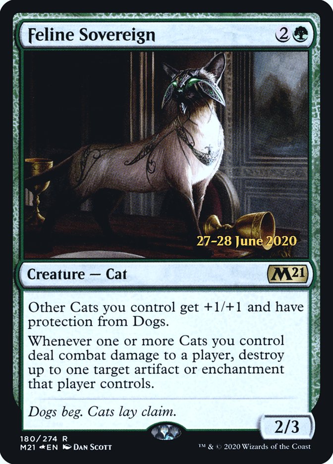Magic the Gathering Card - Feline Sovereign - MTG Circle