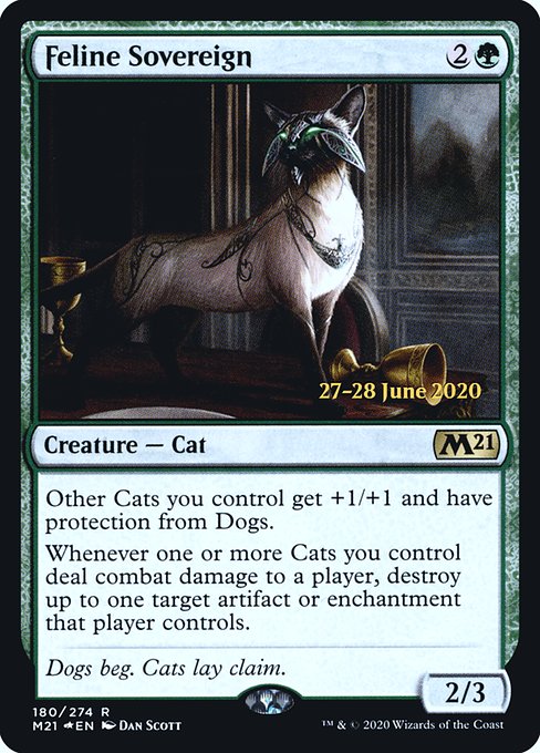 Magic the Gathering Card - Feline Sovereign - MTG Circle