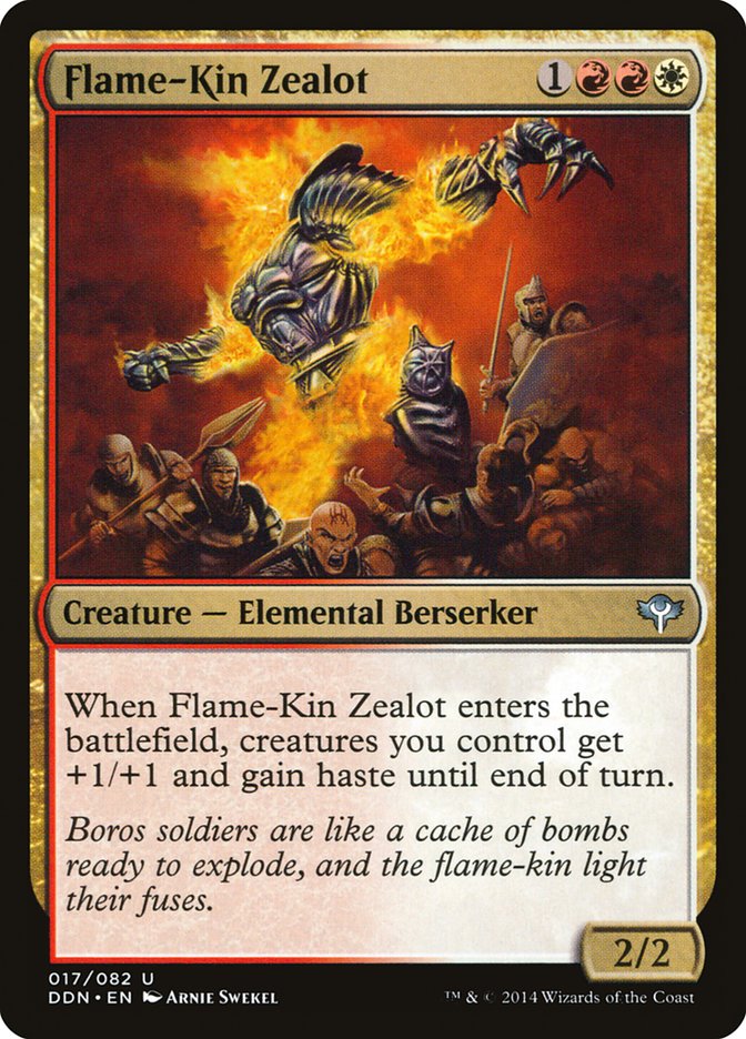 Magic the Gathering Card - Flame-Kin Zealot - MTG Circle