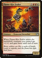 Magic the Gathering Card - Flame-Kin Zealot - MTG Circle