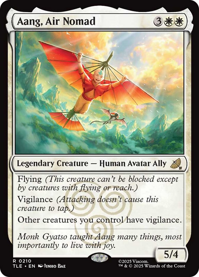 Magic the Gathering Card - Aang, Air Nomad - MTG Circle