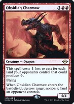 Magic the Gathering Card - Obsidian Charmaw - MTG Circle