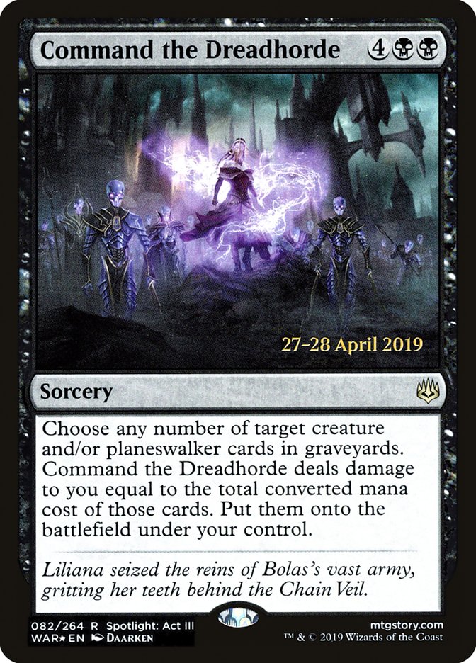 Magic the Gathering Card - Command the Dreadhorde - MTG Circle