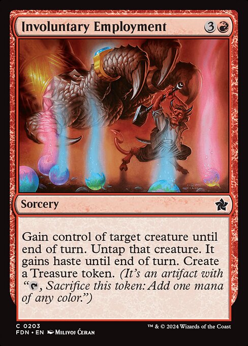 Magic the Gathering Card - Involuntary Employment - MTG Circle