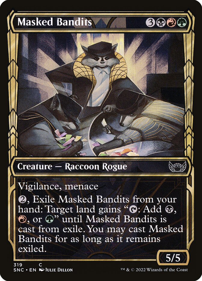 Magic the Gathering Card - Masked Bandits - MTG Circle