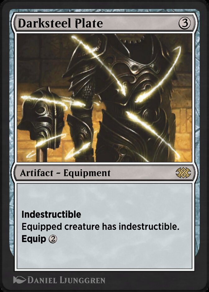 Magic the Gathering Card - Darksteel Plate - MTG Circle