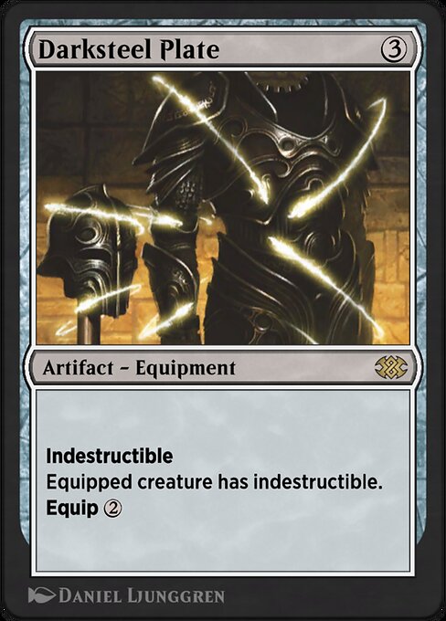 Magic the Gathering Card - Darksteel Plate - MTG Circle