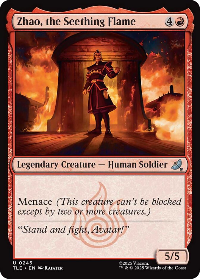 Magic the Gathering Card - Zhao, the Seething Flame - MTG Circle