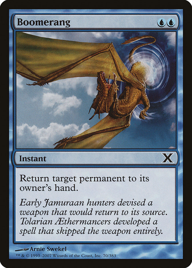 Magic the Gathering Card - Boomerang - MTG Circle