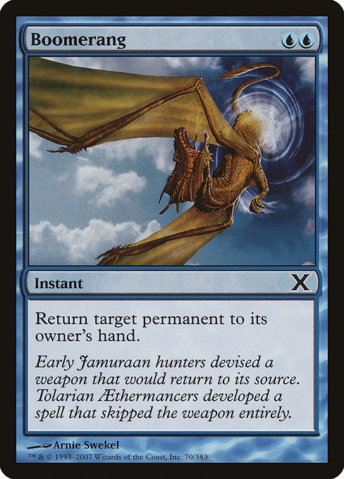 Magic the Gathering Card - Boomerang - MTG Circle
