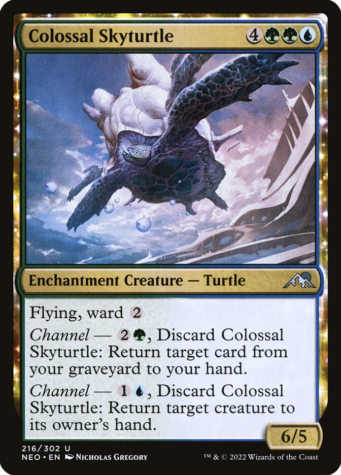 Magic the Gathering Card - Colossal Skyturtle - MTG Circle