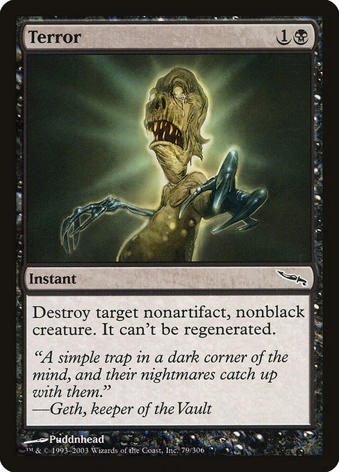 Magic the Gathering Card - Terror - MTG Circle