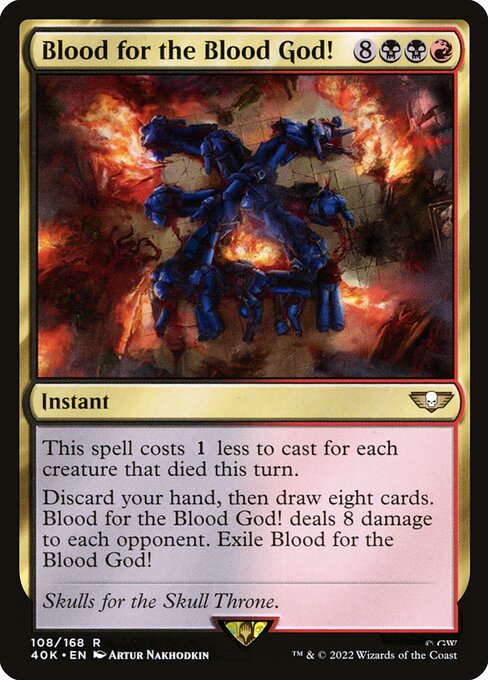 Magic the Gathering Card - Blood for the Blood God! - MTG Circle