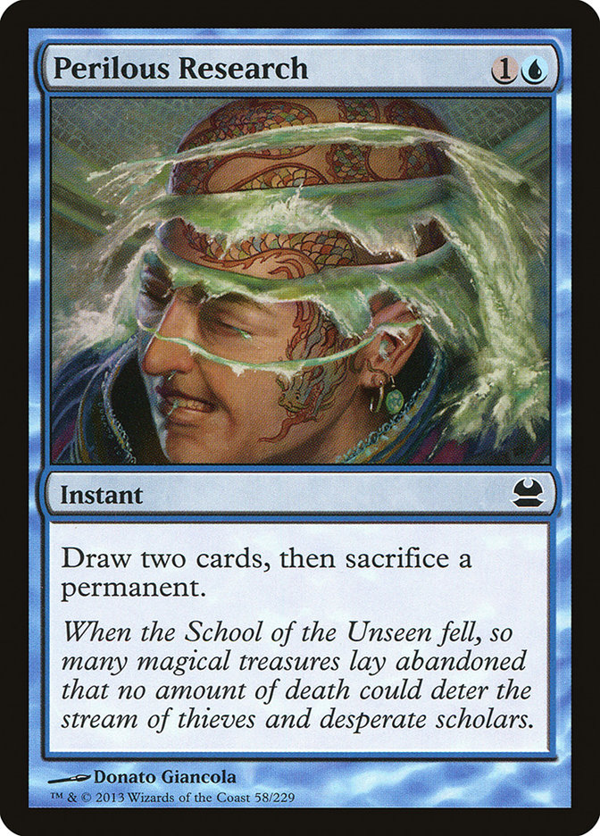 Magic the Gathering Card - Perilous Research - MTG Circle