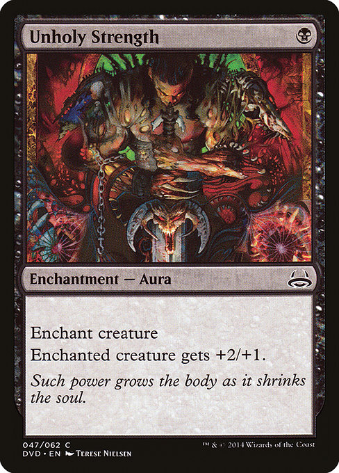 Magic the Gathering Card - Unholy Strength - MTG Circle