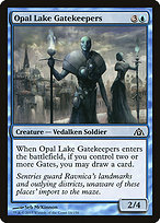 Magic the Gathering Card - Opal Lake Gatekeepers - MTG Circle