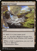 Magic the Gathering Card - Blighted Steppe - MTG Circle