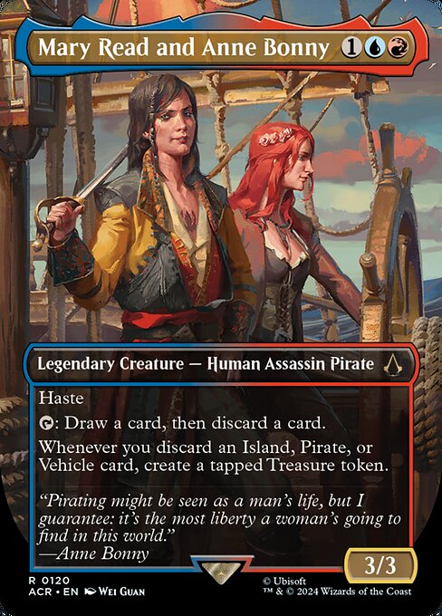 Magic the Gathering Card - Mary Read and Anne Bonny - MTG Circle