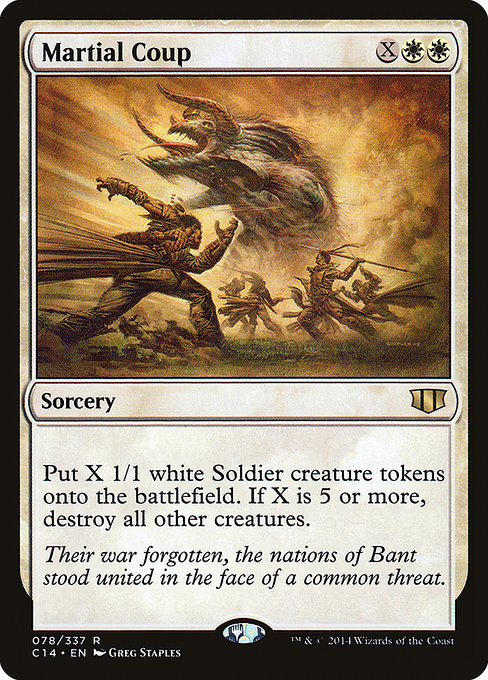 Magic the Gathering Card - Martial Coup - MTG Circle