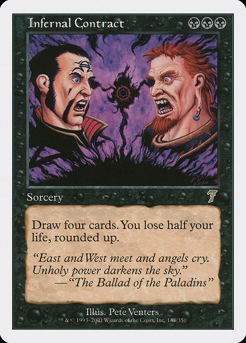 Magic the Gathering Card - Infernal Contract - MTG Circle