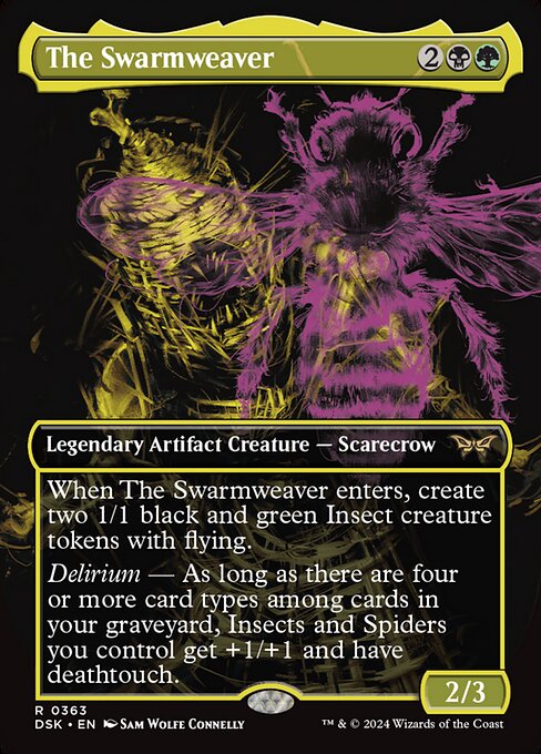 Magic the Gathering Card - The Swarmweaver - MTG Circle