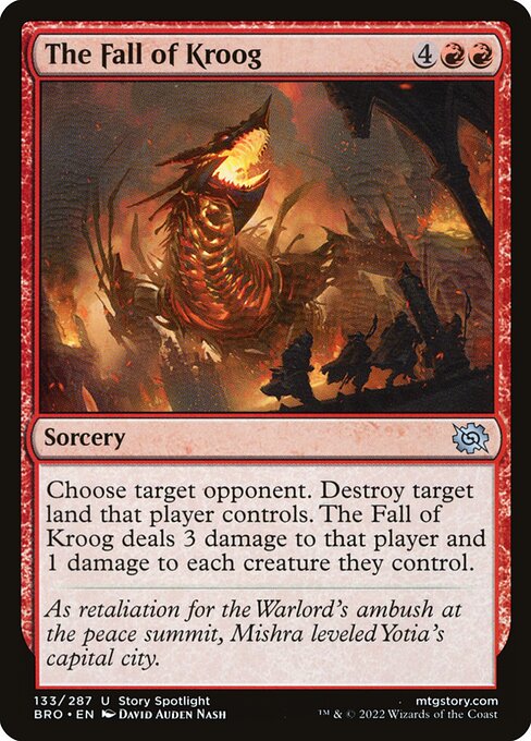 Magic the Gathering Card - The Fall of Kroog - MTG Circle