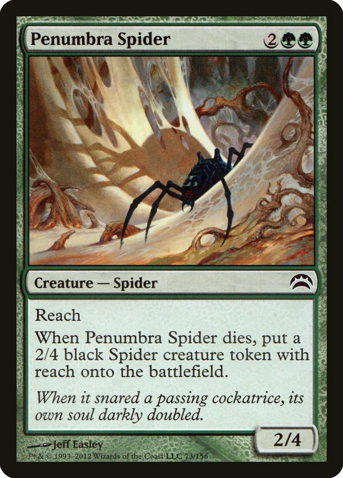 Magic the Gathering Card - Penumbra Spider - MTG Circle