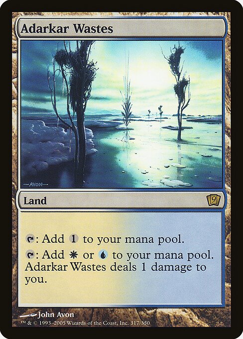 Magic the Gathering Card - Adarkar Wastes - MTG Circle