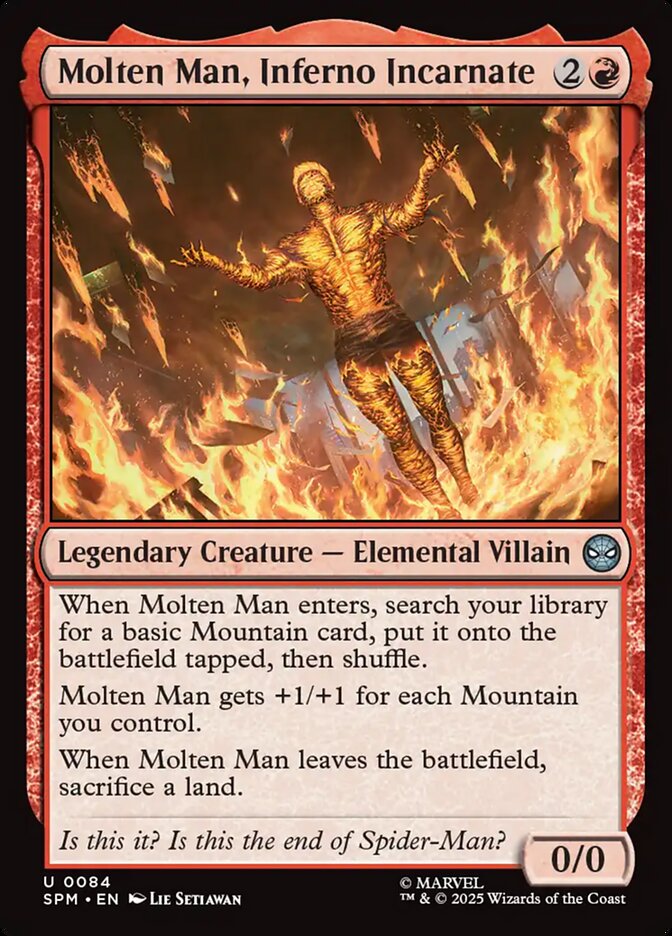 Magic the Gathering Card - Molten Man, Inferno Incarnate - MTG Circle