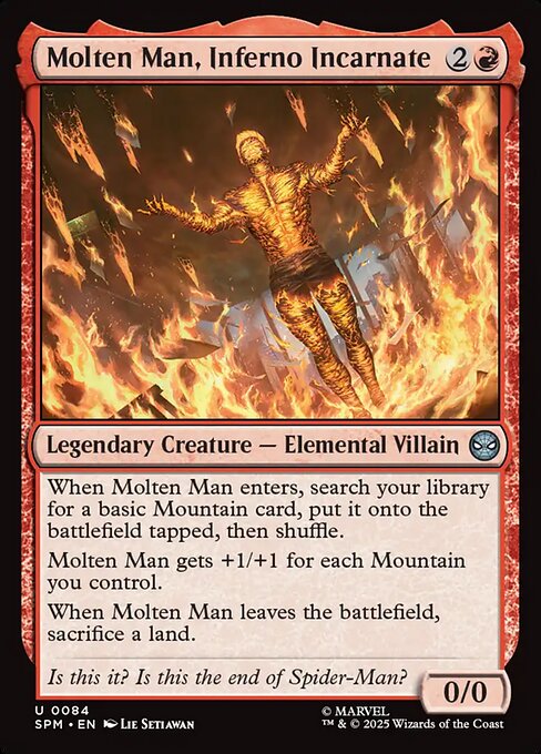 Magic the Gathering Card - Molten Man, Inferno Incarnate - MTG Circle