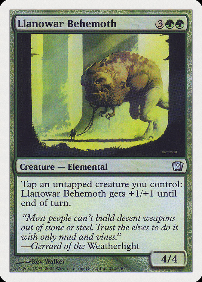 Magic the Gathering Card - Llanowar Behemoth - MTG Circle