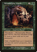 Magic the Gathering Card - Metamorphic Wurm - MTG Circle