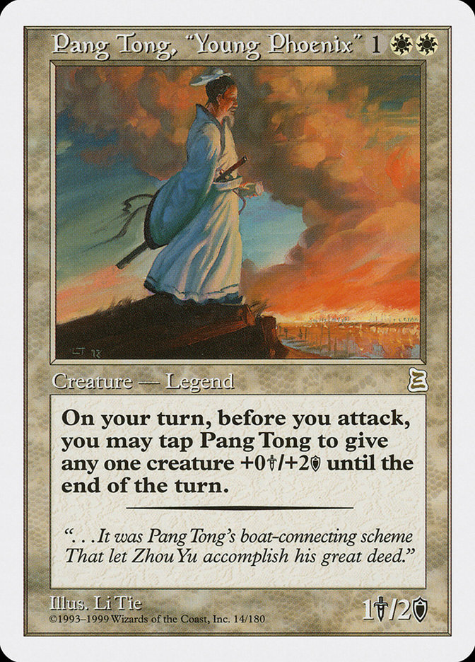 Magic the Gathering Card - Pang Tong, "Young Phoenix" - MTG Circle