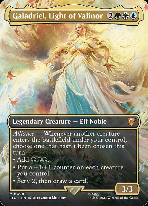 Magic the Gathering Card - Galadriel, Light of Valinor - MTG Circle