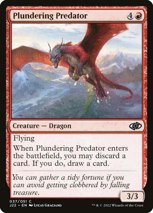 Magic the Gathering Card - Plundering Predator - MTG Circle
