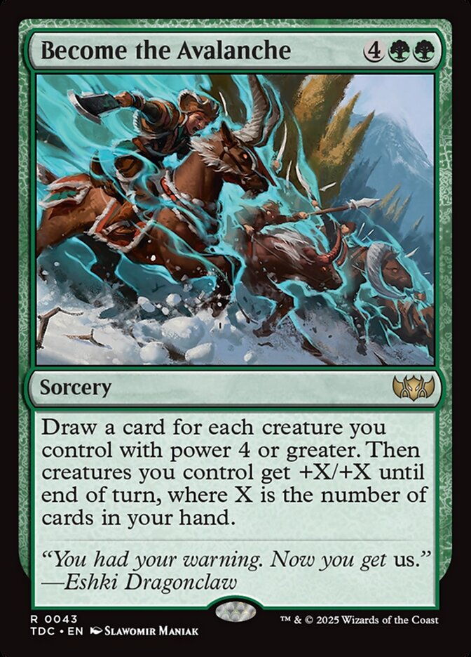 Magic the Gathering Card - Become the Avalanche - MTG Circle