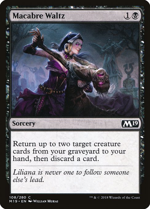 Magic the Gathering Card - Macabre Waltz - MTG Circle