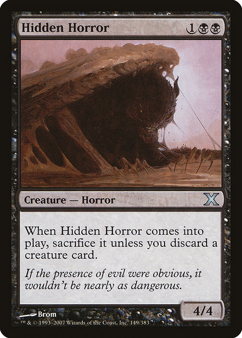 Magic the Gathering Card - Hidden Horror - MTG Circle