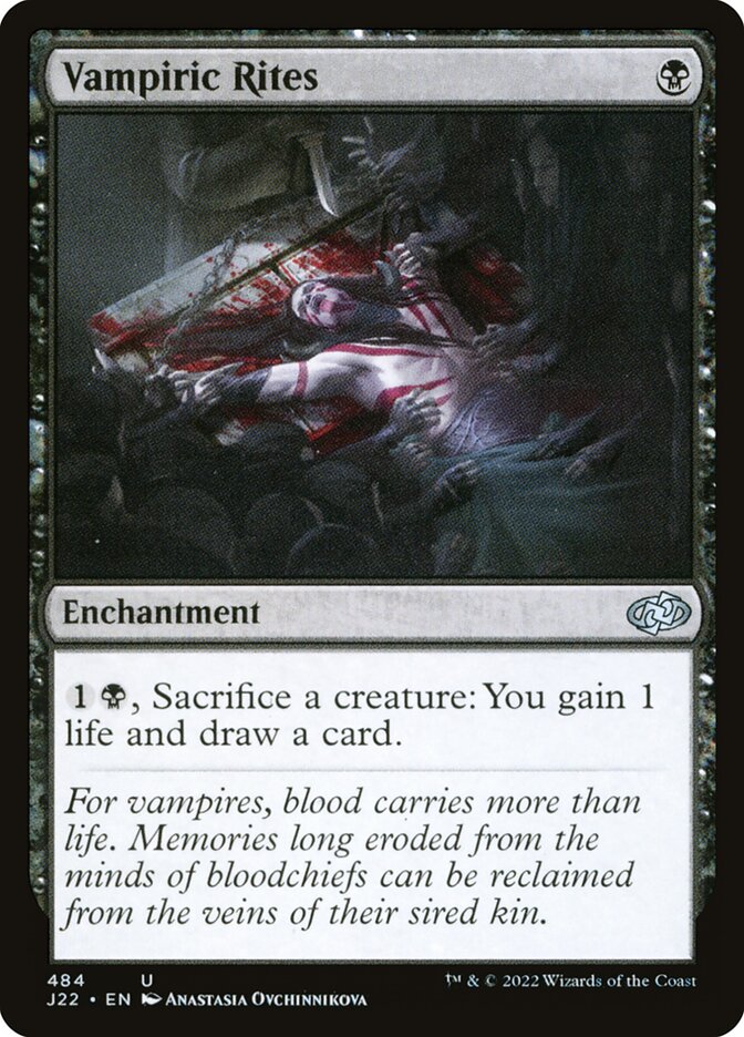 Magic the Gathering Card - Vampiric Rites - MTG Circle