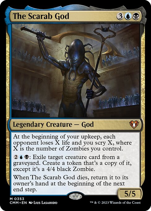 Magic the Gathering Card - The Scarab God - MTG Circle