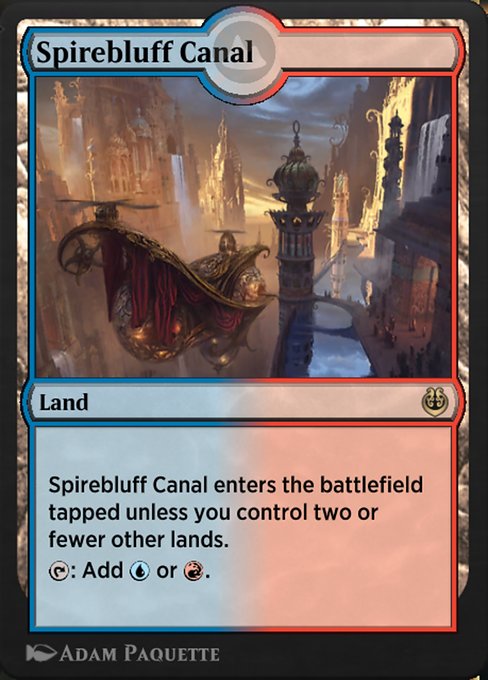 Magic the Gathering Card - Spirebluff Canal - MTG Circle