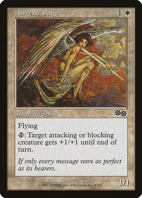 Magic the Gathering Card - Angelic Page - MTG Circle