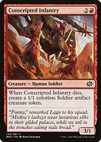 Magic the Gathering Card - Conscripted Infantry - MTG Circle