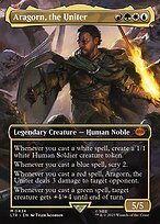 Magic the Gathering Card - Aragorn, the Uniter - MTG Circle
