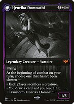 Magic the Gathering Card - Henrika Domnathi // Henrika, Infernal Seer - MTG Circle