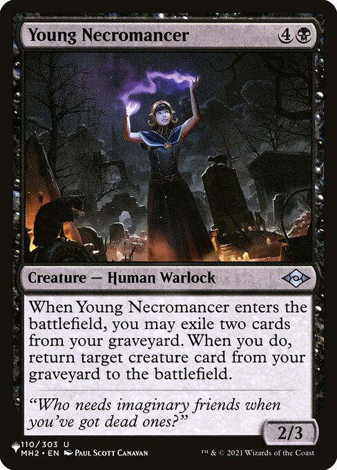 Magic the Gathering Card - Young Necromancer - MTG Circle