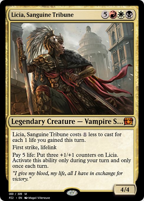 Magic the Gathering Card - Licia, Sanguine Tribune - MTG Circle