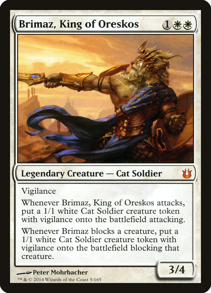 Magic the Gathering Card - Brimaz, King of Oreskos - MTG Circle