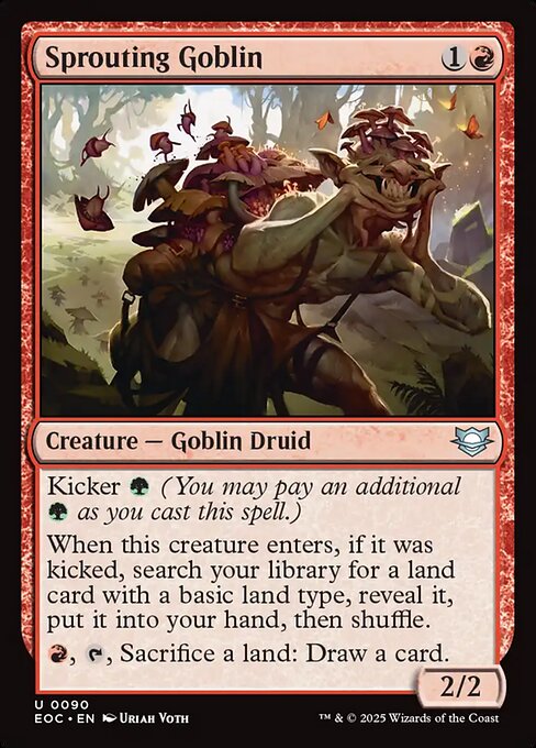 Magic the Gathering Card - Sprouting Goblin - MTG Circle